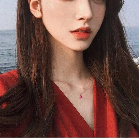 NEW Rose Gold Diamond Heart Necklace - Picture 6 of 6